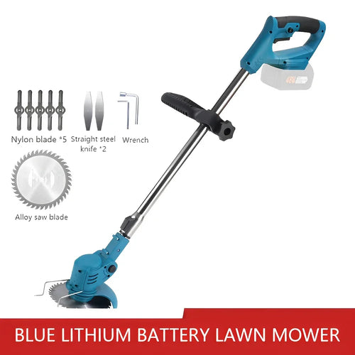 2026 New Cordless Handheld Electric Grass Trimmer Adjustable Lawn Mower Garden Tool Compatible With Makita 21V Battery